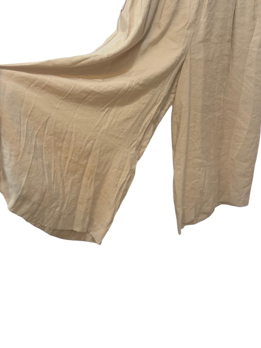 Anthropologie Safari Wide Leg Cargo Belt Flowy Pants in Tan Size Medium - Picture 6 of 14